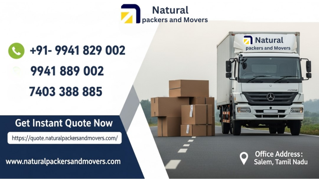 Contact details of Natural Packers and Movers in Salem.