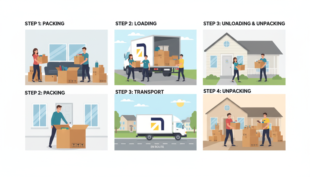 Step-by-Step Moving Process