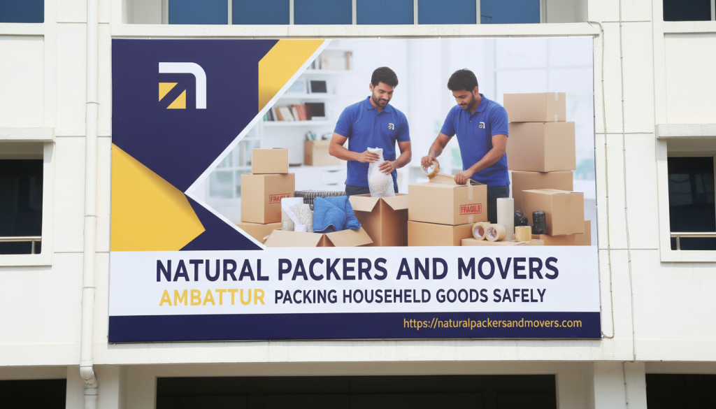 Natural Packers and Movers truck for home shifting
