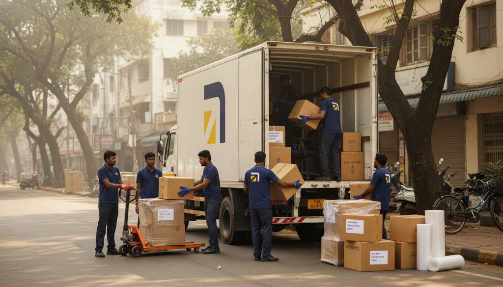 Office relocation service team working in Ambattur
