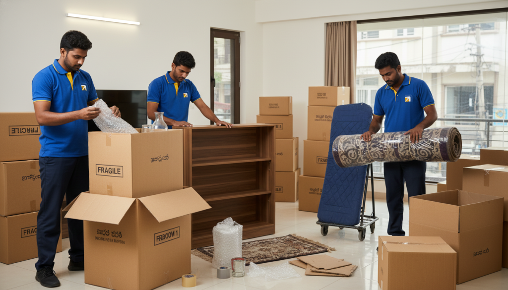 Natural Packers and Movers truck ready for relocation
