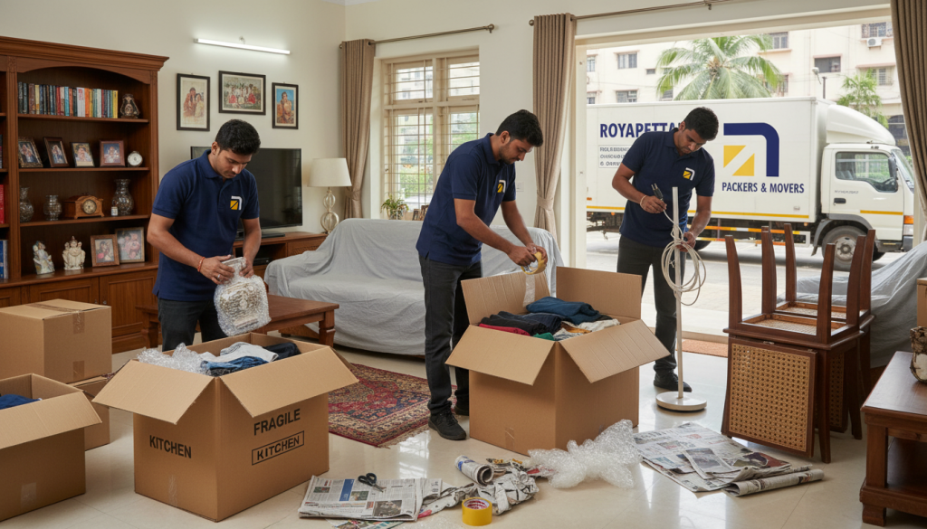 Our Packers and Movers Services in Royapettah