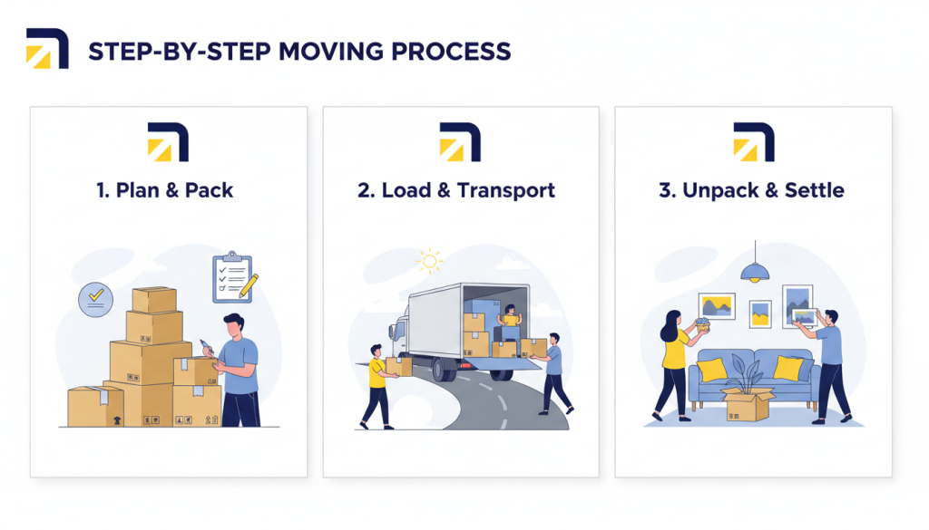 Step-by-Step Moving Process
