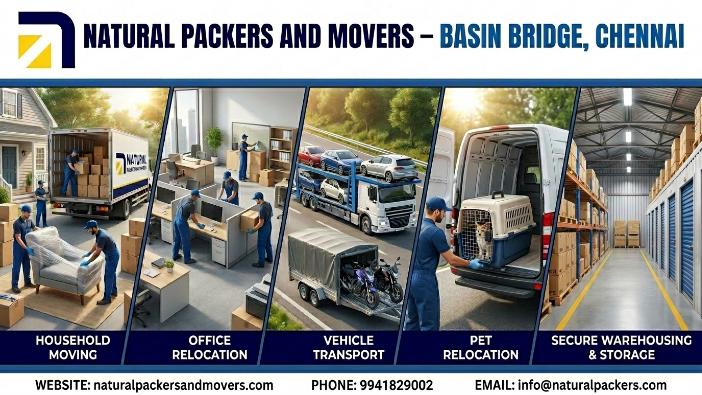 Our Packers and Movers Services in Basin Bridge