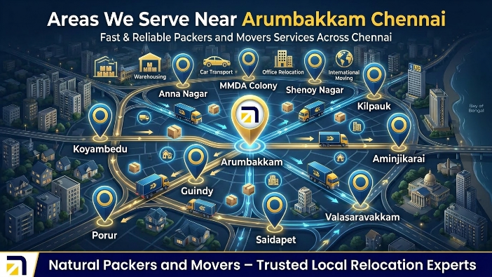 Areas We Serve Near Arumbakkam Chennai