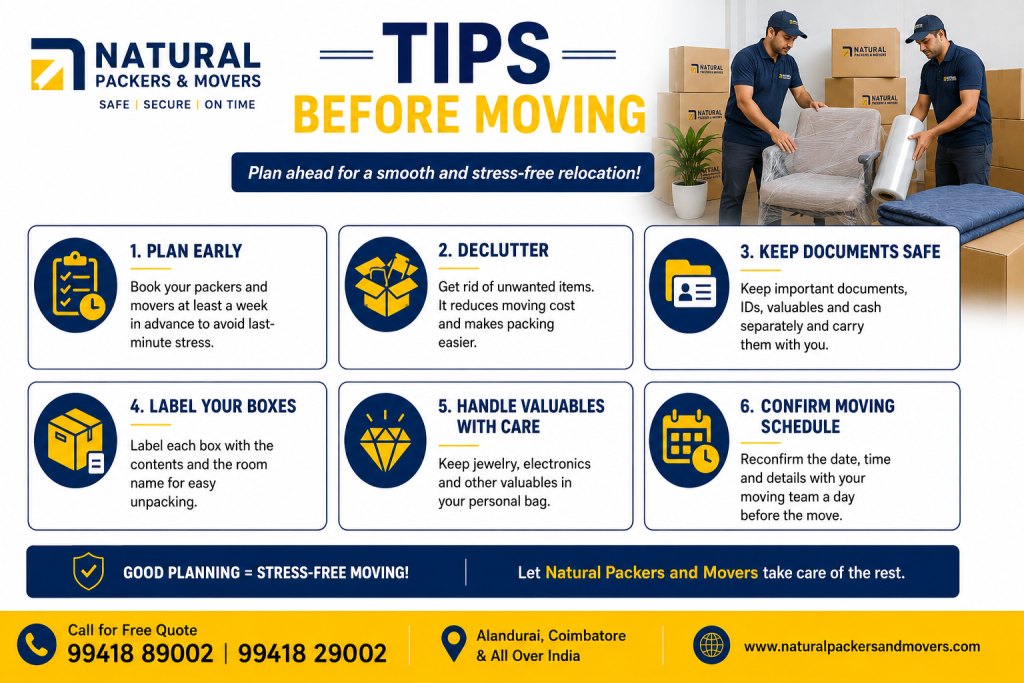 Tips Before Moving