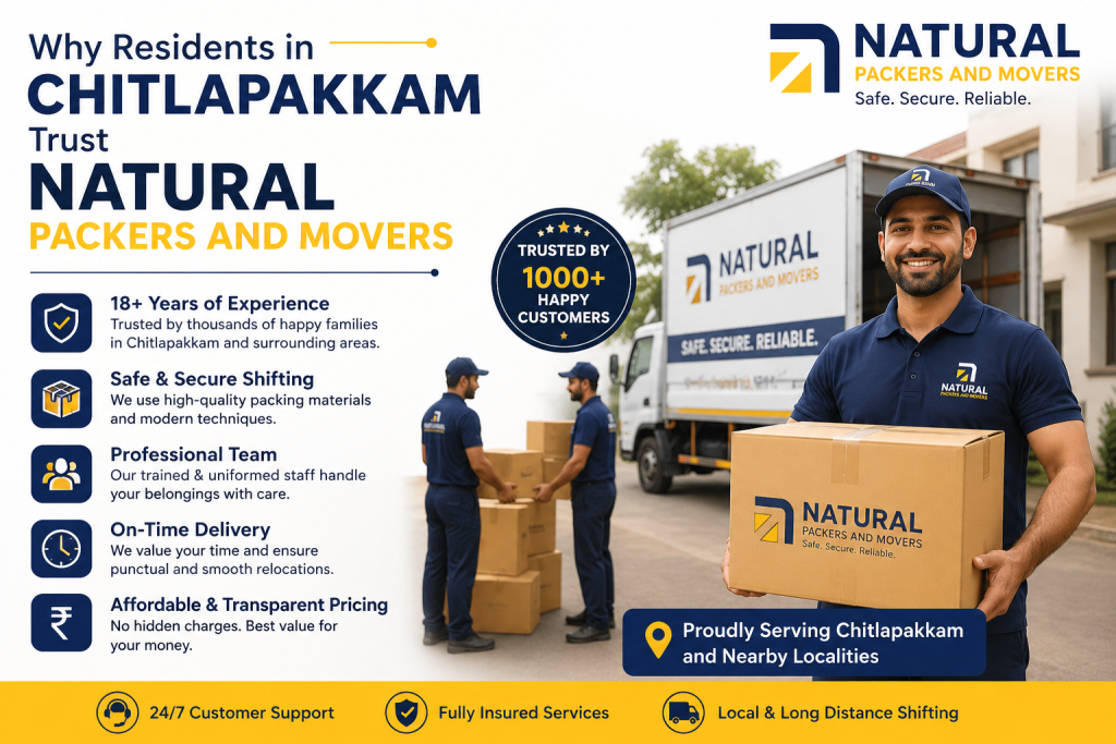 Why Residents in Chitlapakkam Trust Natural Packers and Movers