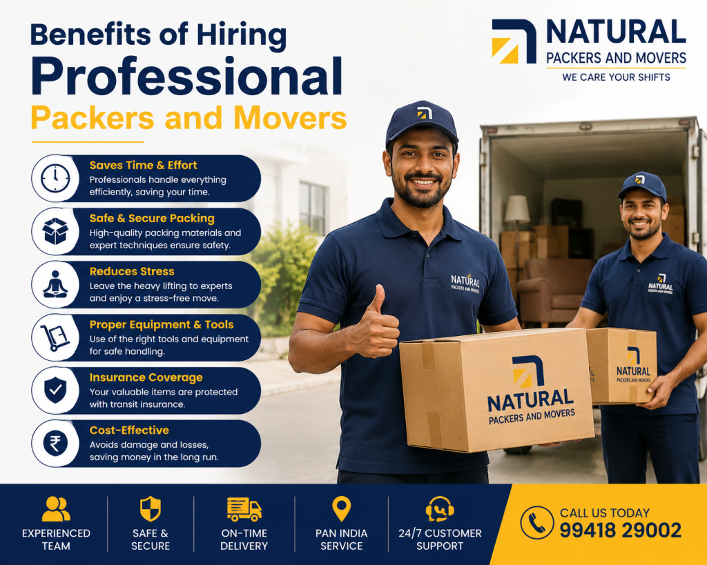 Benefits of Hiring Professional Packers and Movers
