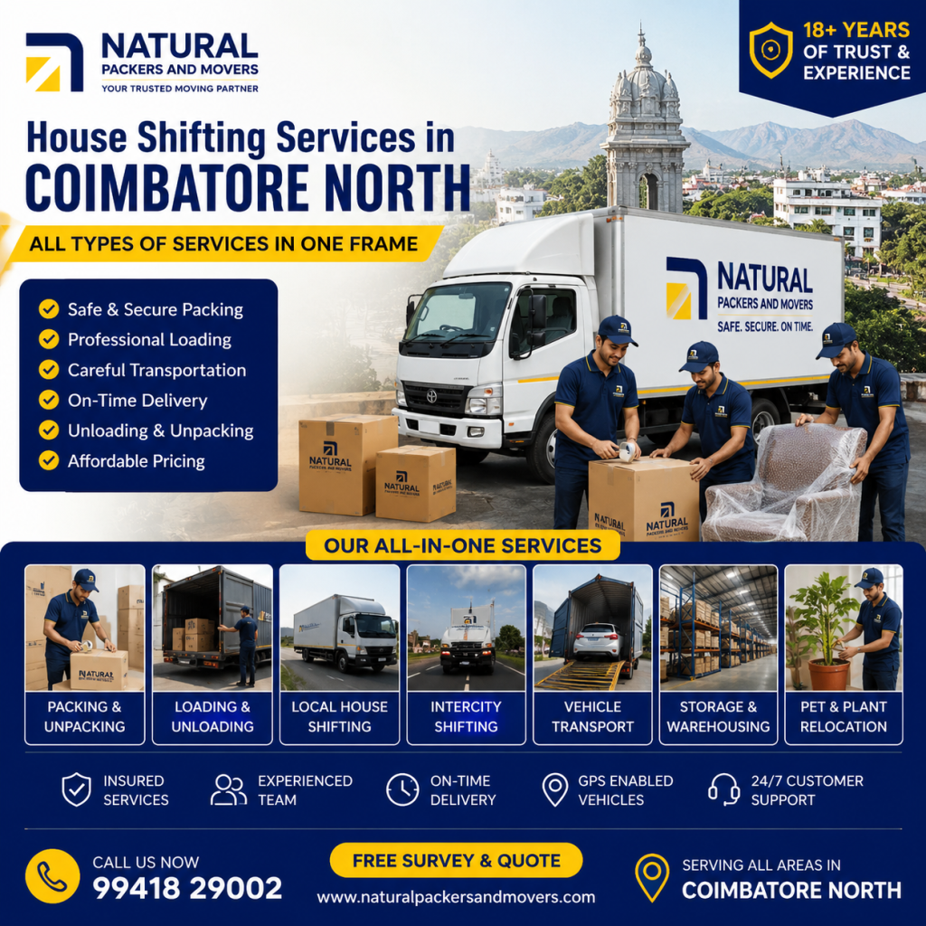 House Shifting Services in Coimbatore North