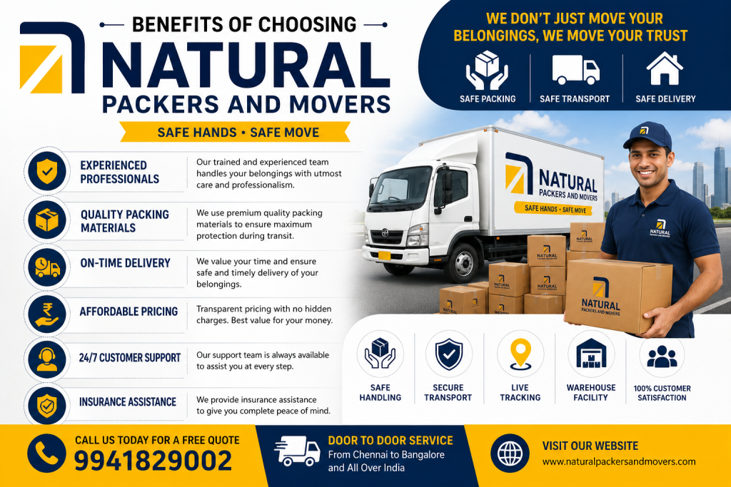 Benefits of Choosing Natural Packers and Movers