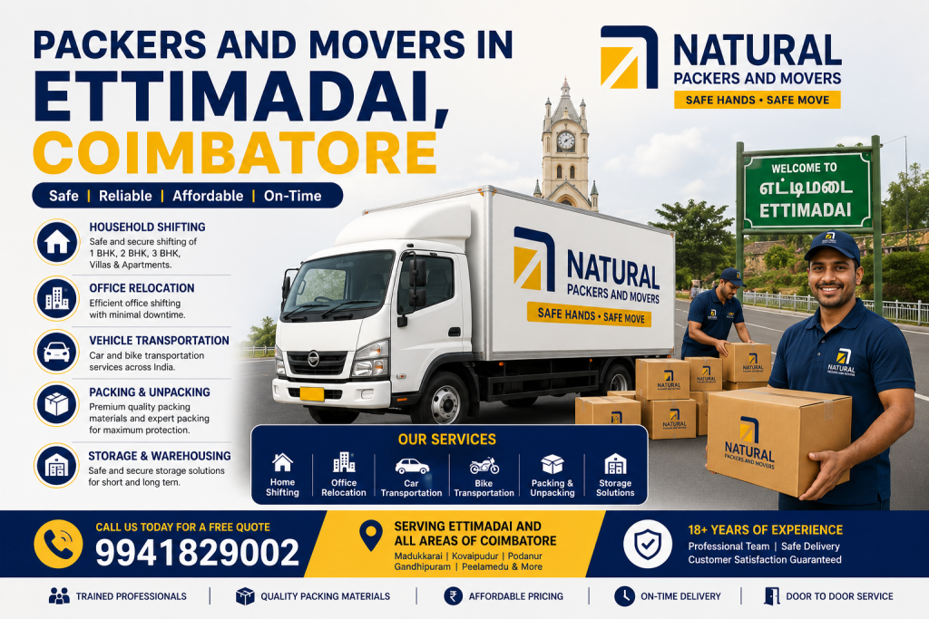 Packers and Movers in Ettimadai, Coimbatore