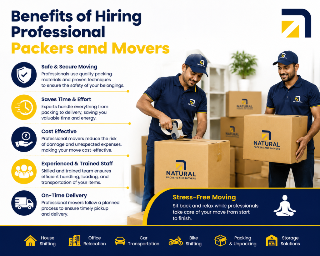 Benefits of Hiring Professional Packers and Movers