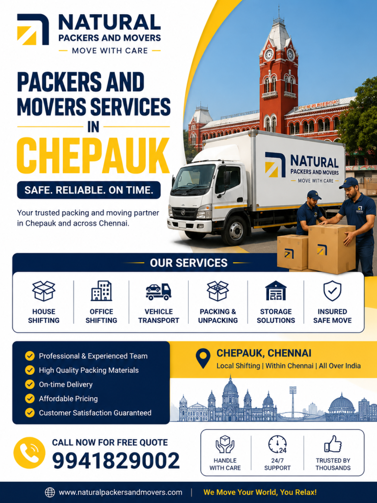 Our Packers and Movers Services in Chepauk