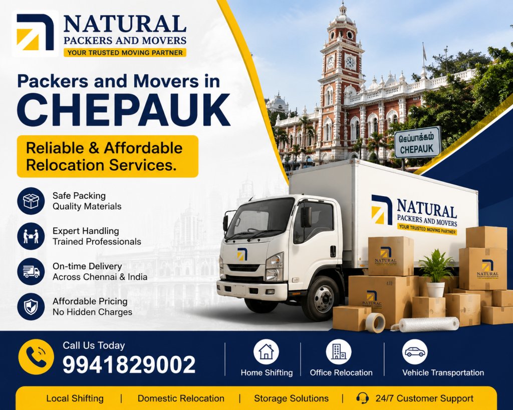 packers and Movers in Chepauk, Chennai