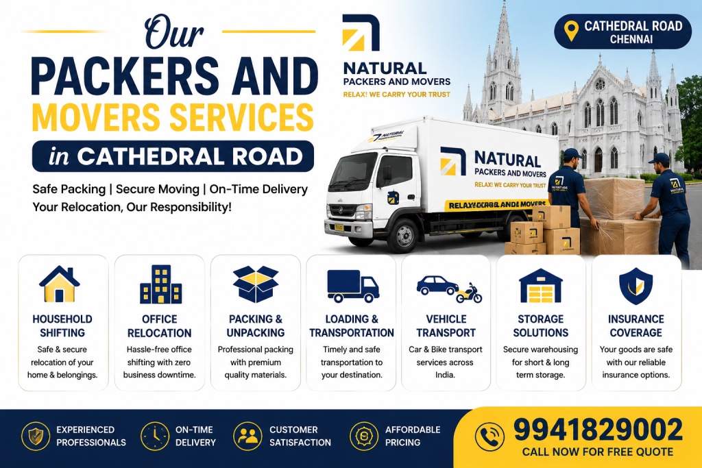 Our Packers and Movers Services in Cathedral Road