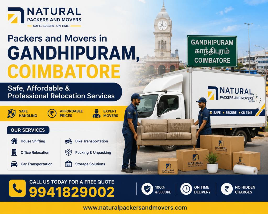 Packers and Movers in Gandhipuram, Coimbatore