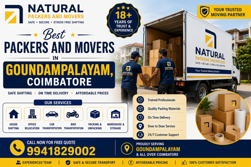 Best Packers and Movers in Goundampalayam, Coimbatore