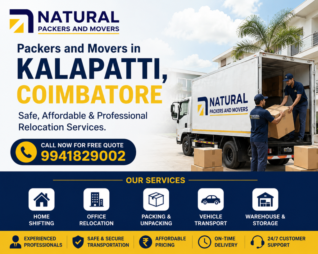 Best Packers and Movers in Kalapatti, Coimbatore