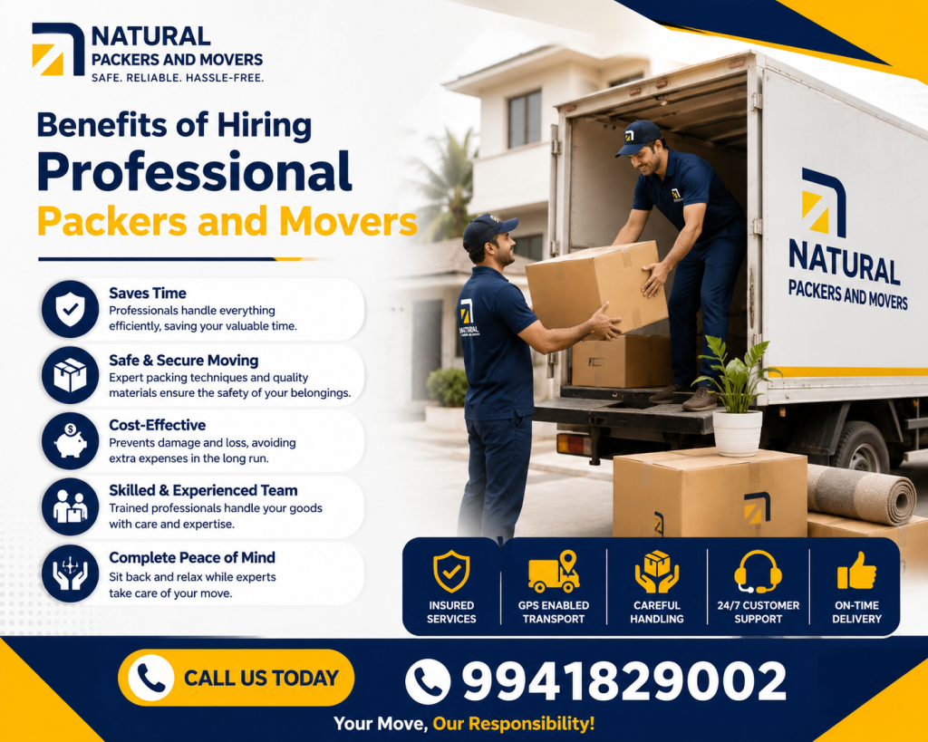Benefits of Hiring Professional Packers and Movers