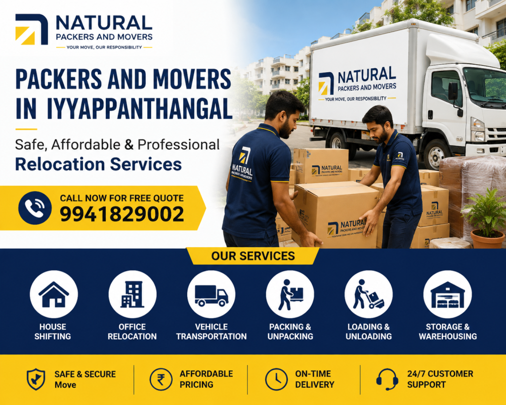 Packers and Movers in Iyyappanthangal