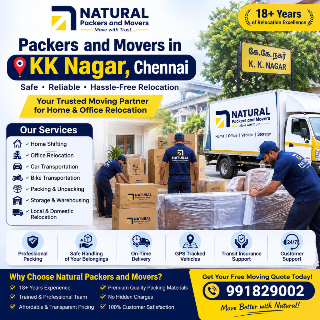 Packers and Movers in KK Nagar, Chennai