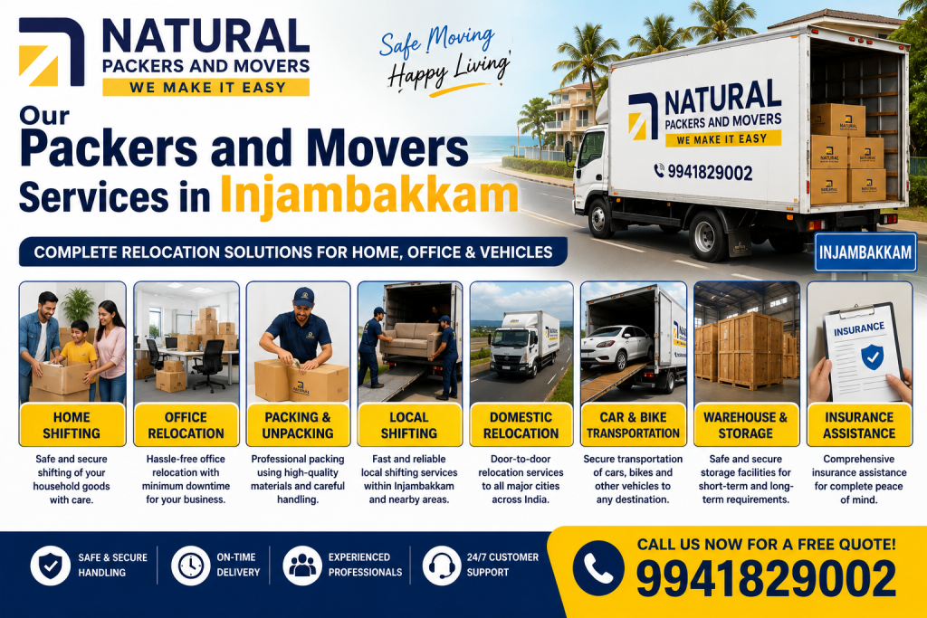 Our Packers and Movers Services in Injambakkam