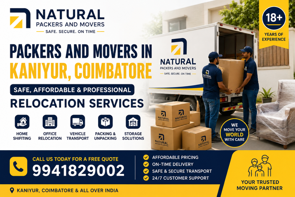 Packers and Movers in Kaniyur, Coimbatore