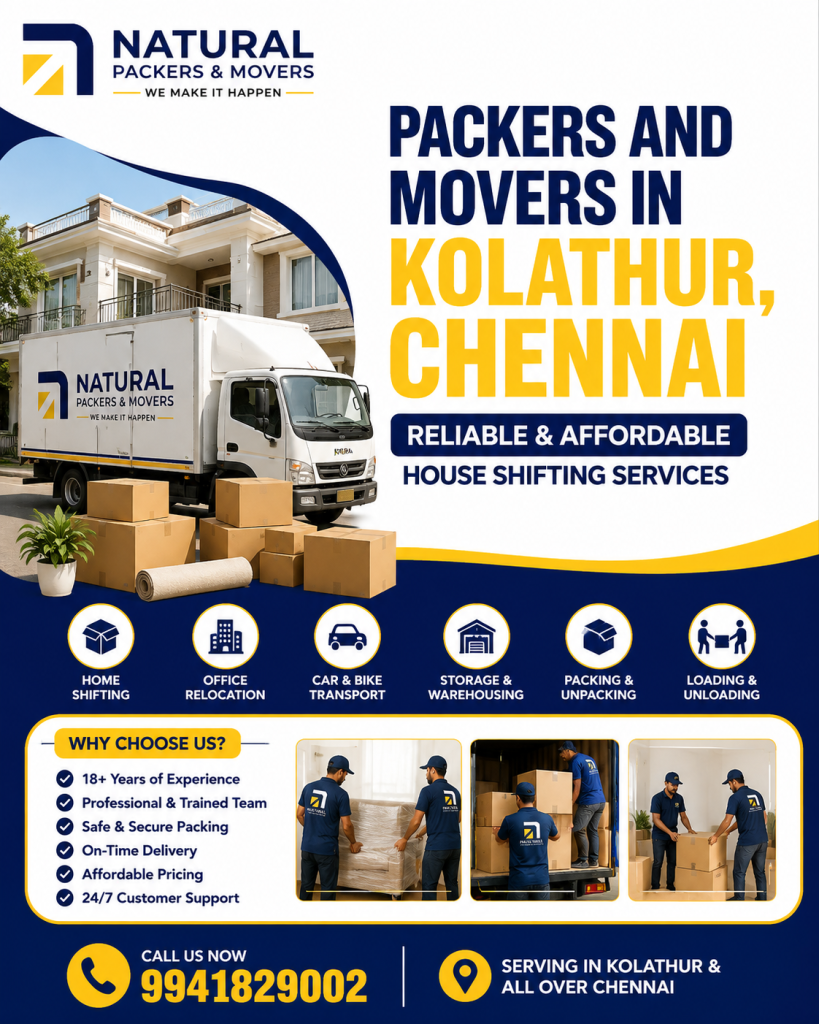 Best Packers and Movers in Kolathur, Chennai