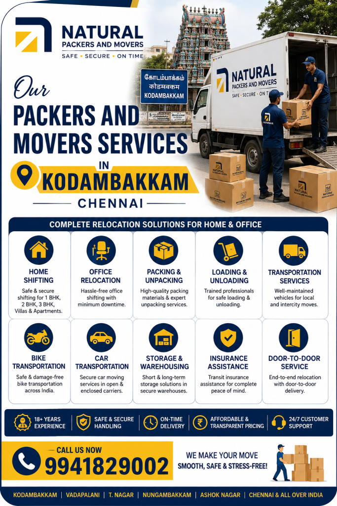 Our Packers and Movers Services in Kodambakkam