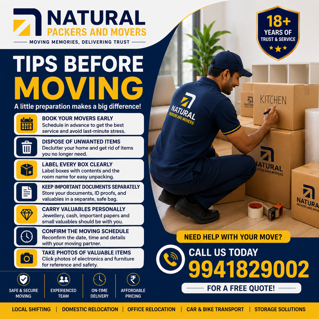 Tips Before Moving