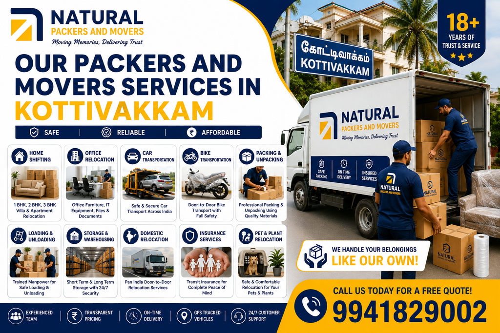 Our Packers and Movers Services in Kottivakkam