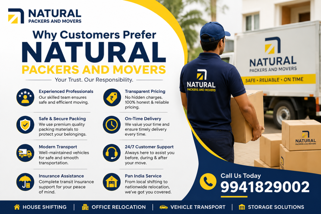 Why Customers Prefer Natural Packers and Movers