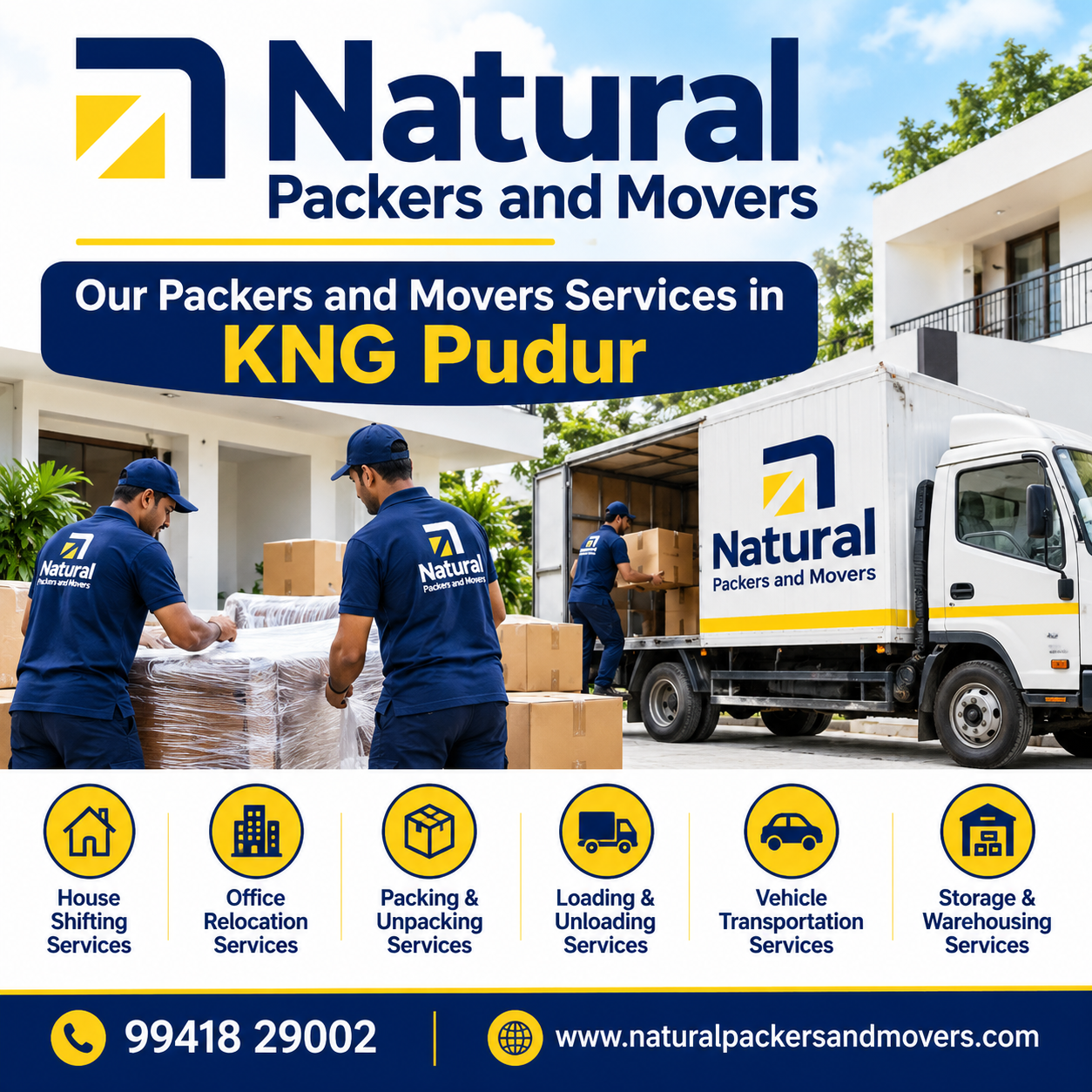 Our Packers and Movers Services in KNG Pudur