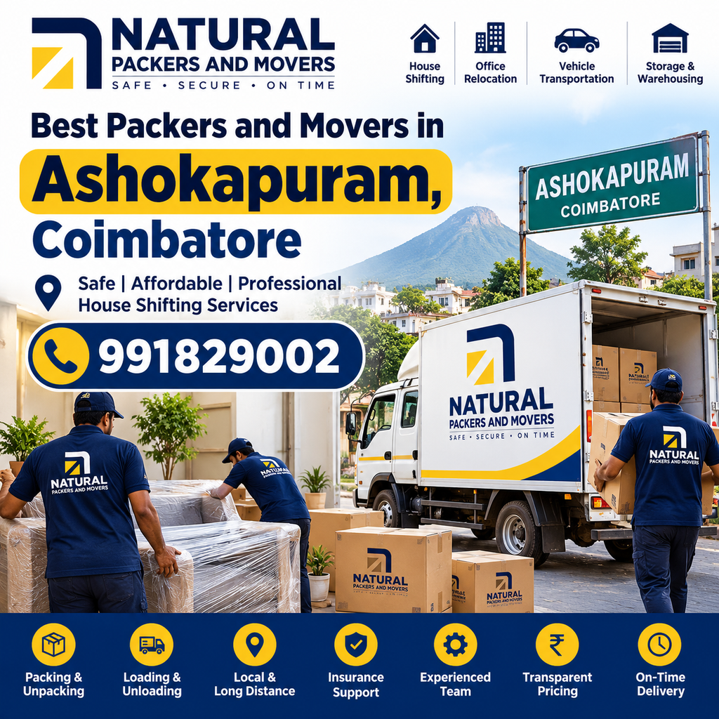 Best Packers and Movers in Ashokapuram, Coimbatore – 991829002