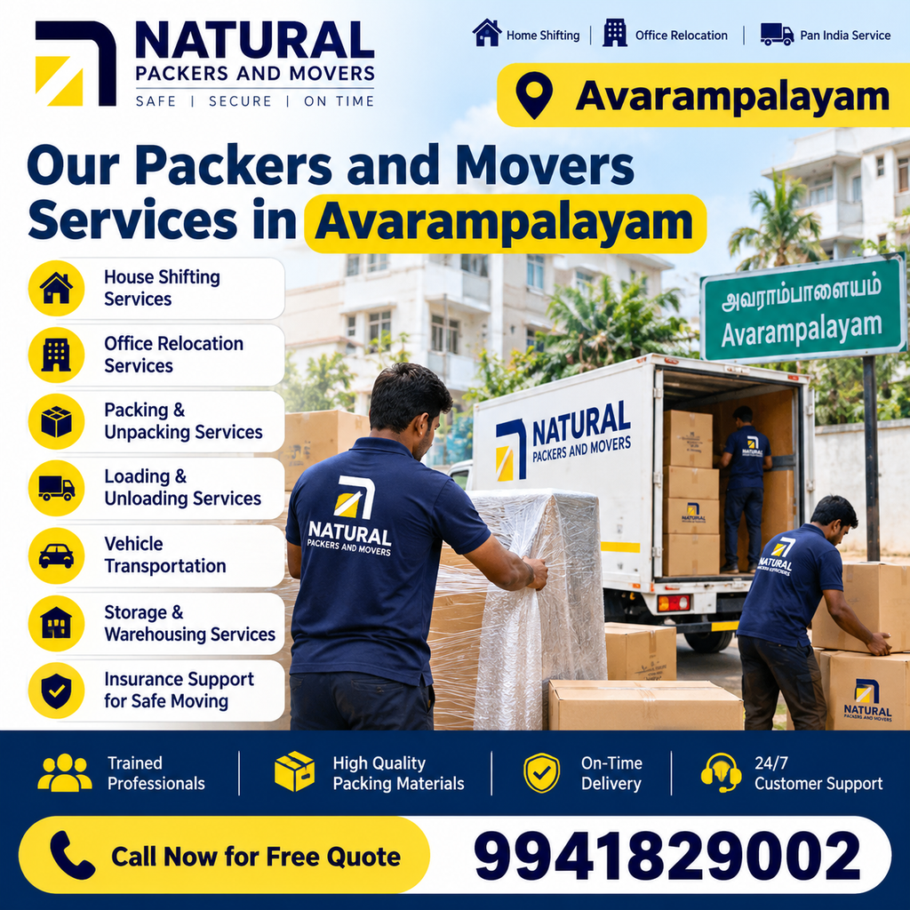 Our Packers and Movers Services in Avarampalayam