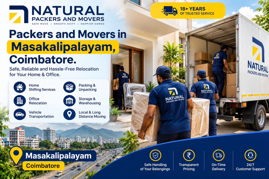 Packers and Movers in Masakalipalayam, Coimbatore.